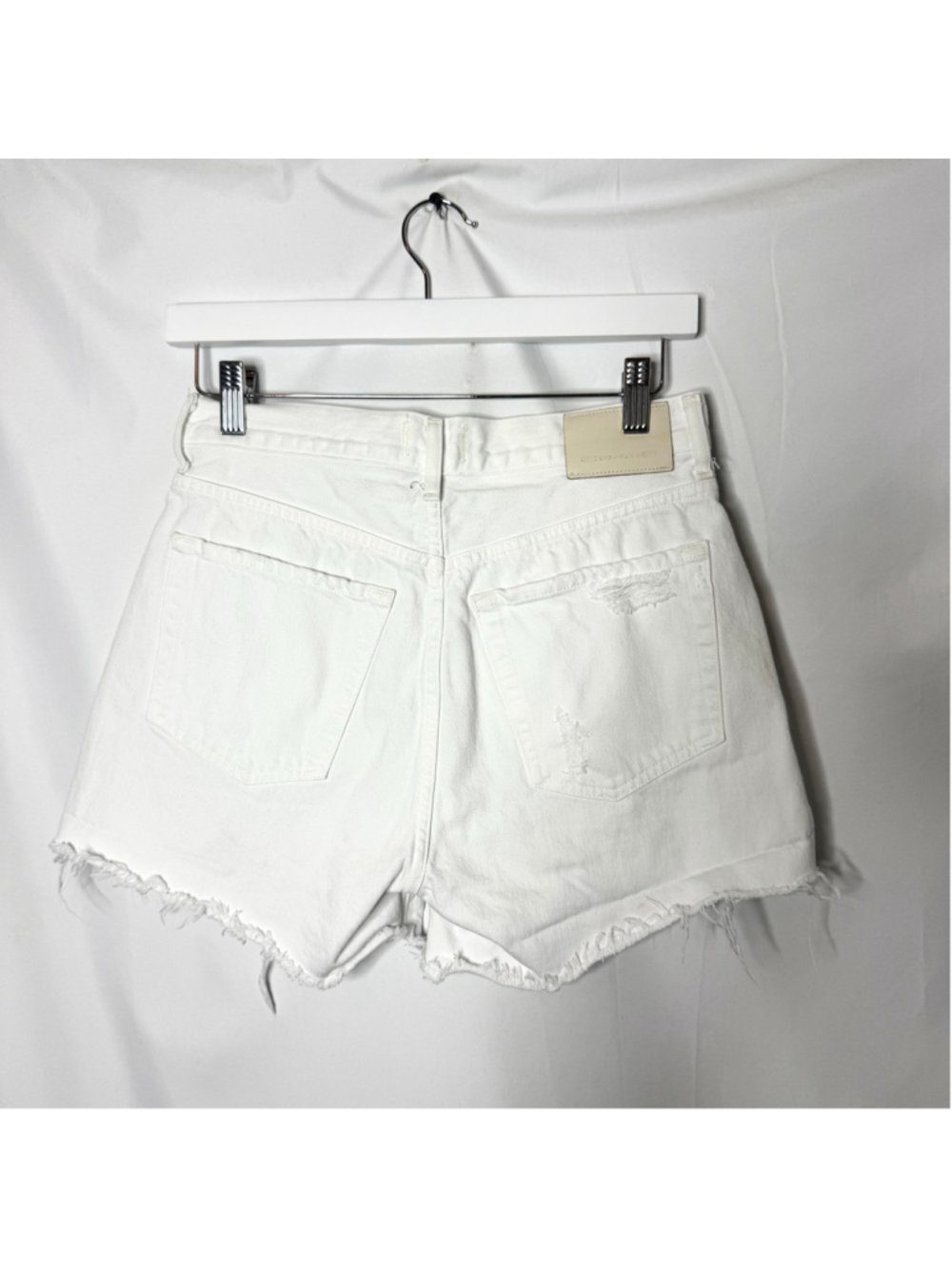 Women's Citizens of Humanity Annabelle Jean Shorts White Size 25 - Picture 2 of 7